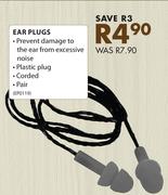 Ear Plugs-Per Pair