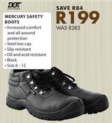 Dot Mercury Safety Boots Size 6-12