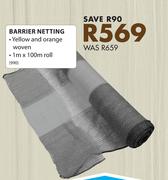 Barrier Netting 1mX100m Roll