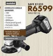 Metabo Cordless Angle Grinder