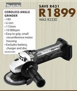 Makita Cordless Angle Grinder