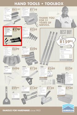 Chamberlains : Famous For Hardware (21 Sep - 7 Oct 2018), page 9