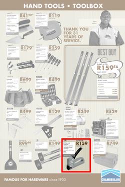 Chamberlains : Famous For Hardware (21 Sep - 7 Oct 2018), page 9