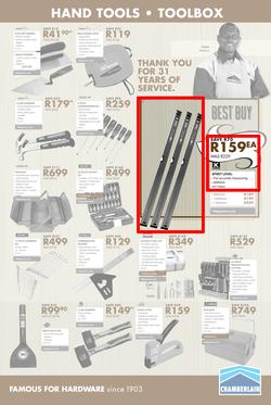 Chamberlains : Famous For Hardware (21 Sep - 7 Oct 2018), page 9