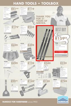 Chamberlains : Famous For Hardware (21 Sep - 7 Oct 2018), page 9