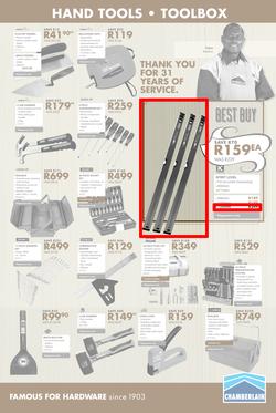 Chamberlains : Famous For Hardware (21 Sep - 7 Oct 2018), page 9