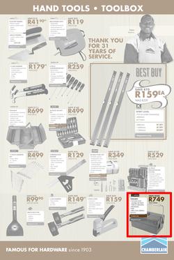 Chamberlains : Famous For Hardware (21 Sep - 7 Oct 2018), page 9