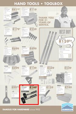 Chamberlains : Famous For Hardware (21 Sep - 7 Oct 2018), page 9