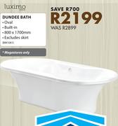 Luximo Dundee Bath-800 x 1700mm