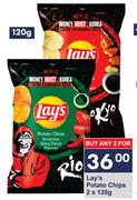 Lay's Potato Chips-For 2 x 120g