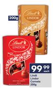 Lindt Lindor Cornets-200g Each