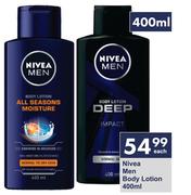 Nivea Men Body Lotion-400ml Each
