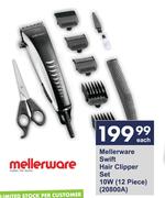 Mellerware Swift Hair Clipper Set 10W 12 Piece-Each
