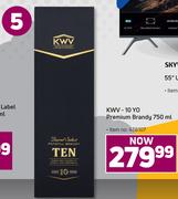 KWV-10 Yo Premium Brandy-750ml