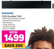 Samsung 2.0Ch Soundbar T400