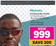 Hisense 2.0 Sound Bar Hs204