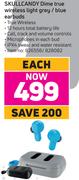 Skullcandy Dime True Wireless Light Grey/Blue Earbuds
