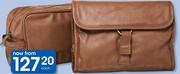 Clicks Men's Tan Toiletry Bag