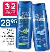 Clicks SkinCare Collection For Men Shower Gel-400ML Each