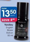 Yardley English Blazer Roll-On-50Ml