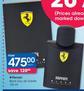 Ferrari Black Eau De Toilette-125ml Each
