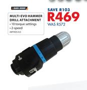 Black & Decker Multi Evo Hammer Drill Attachment MTHDS XJ