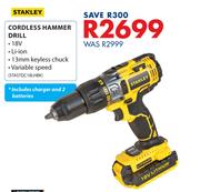 Stanley Cordless Hammer Drill STASTDC18LHEK