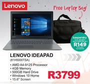 Lenovo Ideapad With Free Laptop Bag 81H5000TSA