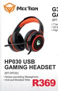 Meetion HP030 USB Gaming Headset MT-HP030