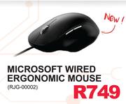 Microsoft Wired Ergonomic Mouse 3600 RJG-00002