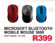 Microsoft Bluetooth Mobile Mouse 3600(PN7-00009/19/29)-Each