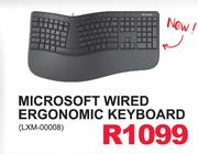 Microsoft Wired Ergonomic Keyboard LXM-00008