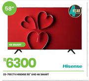 Hisense 58" UHD 4K Smart TV 23-759