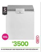 Defy 196L Nett Fridge Deep Freezer WHT DMF470/374/290 20-013