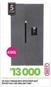 Defy 490L Nett Met SxS + WD Fridge DFF547/DFF447/DFF457 20-543