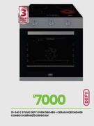 Defy Oven DBO486 + Ceran Hob DHD406 Combo Blk Stove DCB866E/DCB866 21-540