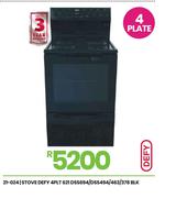 Defy 4 PLT 621 Blk Stove DSS694/DSS494/463/378 21-024