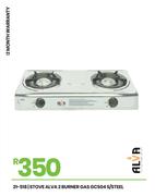Alva 2 Burner Gas S/Steel Stove GCS04 21-518