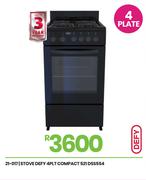 Defy 4 PLT Compact 521 Stove DSS554 21-017