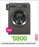 Defy 7Kg F/L Manhattan Grey W/Machine DAW384 22-288