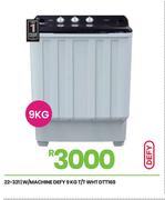 Defy 9Kg T/T WHT W/Machine DTT169 22-321