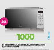 Midea 20L Silver Mirror Inverter Microwave Elec M20/EM7P012MZ 24-244