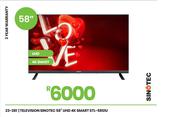 Sinotec 58" UHD 4K Smart Television STL-58S1U 23-381