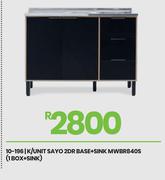 Sayo 2DR Base + Sink K/UnitMWBR840S (1 Box + Sink) 10-196