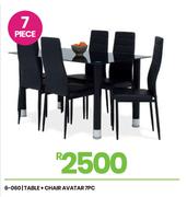 Avatar 7PC Table + Chair 6-060