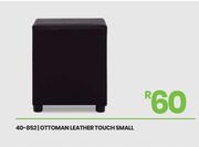 Leather Touch Small Ottoman 40-852