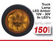 Truck Lamp LED Amber 10V-30V 8 x LEDs ELP.TLL143VY-Each