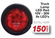 Truck Lamp LED Red 10V-30V 8 x LEDs ELP.TLL143VR-Each