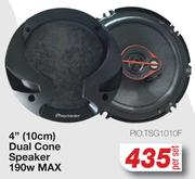Pioneer 4" (10cm) Dual Cone Speaker 190W Max PIO.TSG1010F-Per Set