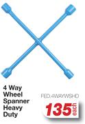 4 Way Wheel Spanner Heavy Duty FED.4WAYWSHD-Each